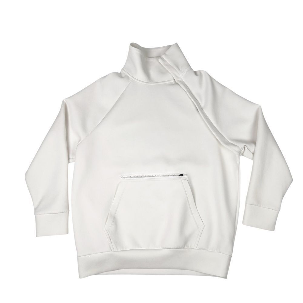 Nike Sportswear Drift Mock Neck Pullover White Size Medium Dri-Fit